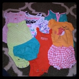 9 piece baby girl bundle (bundle #5)